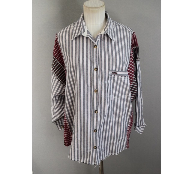 We The Free Tops - We The Free People Toronto Striped Shirt XS Button Down Oversized